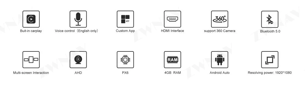 Zwnav вертикальный автомобильный сенсорный экран в стиле Tesla Android 9,0 PX6 4 Гб+ 64 Гб Встроенный Автомобильный CARPLAY для Volkswagen/VW Polo 2012+ gps навигация