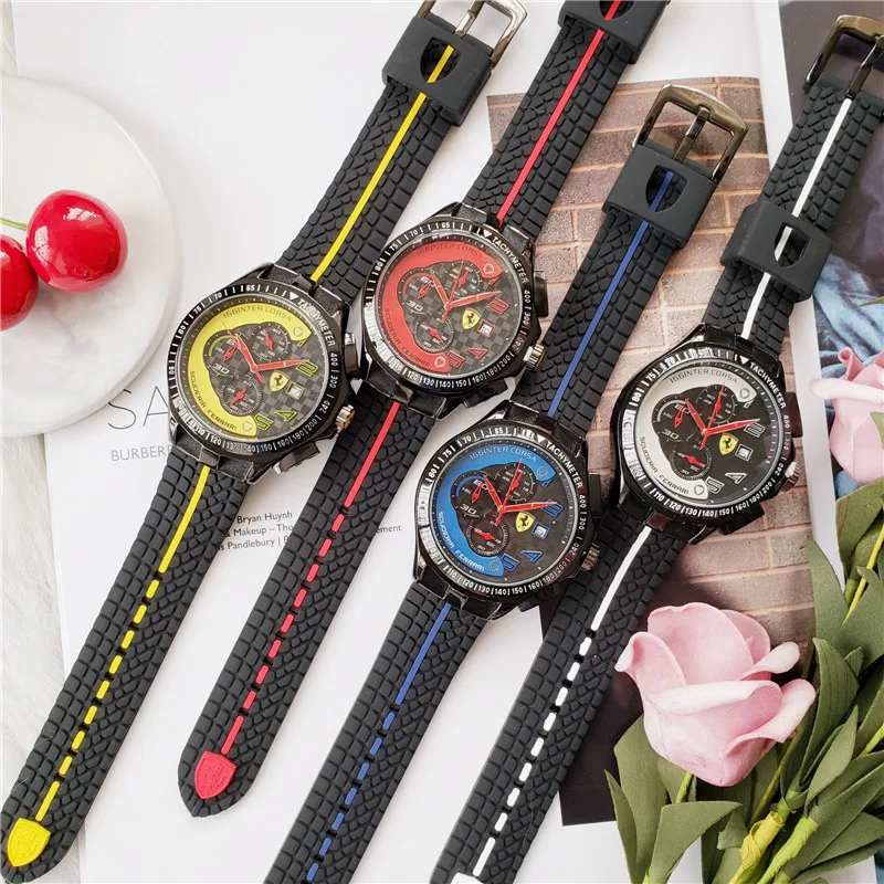 

2021 Luxury Sports Car Men's Watch Fashion Ferrari Watch Summer Style A Good Gift For Your Friends, Family, Lovers