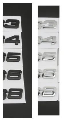 20X 3D металлическая хромированная черная наклейка для бокового БАГАЖНИКА