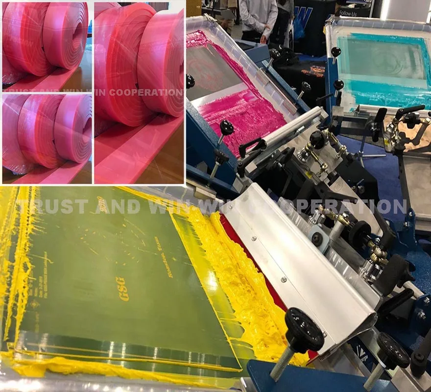 Бесплатная доставка! 25 мм * 5 4000 мм! Трафаретная печать плоский резиновый скребок