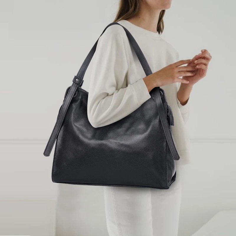 

New Genuine Leather Bags Real Cowhide Leather luxury handbags women bags designer women famous brand Female shoulder bags