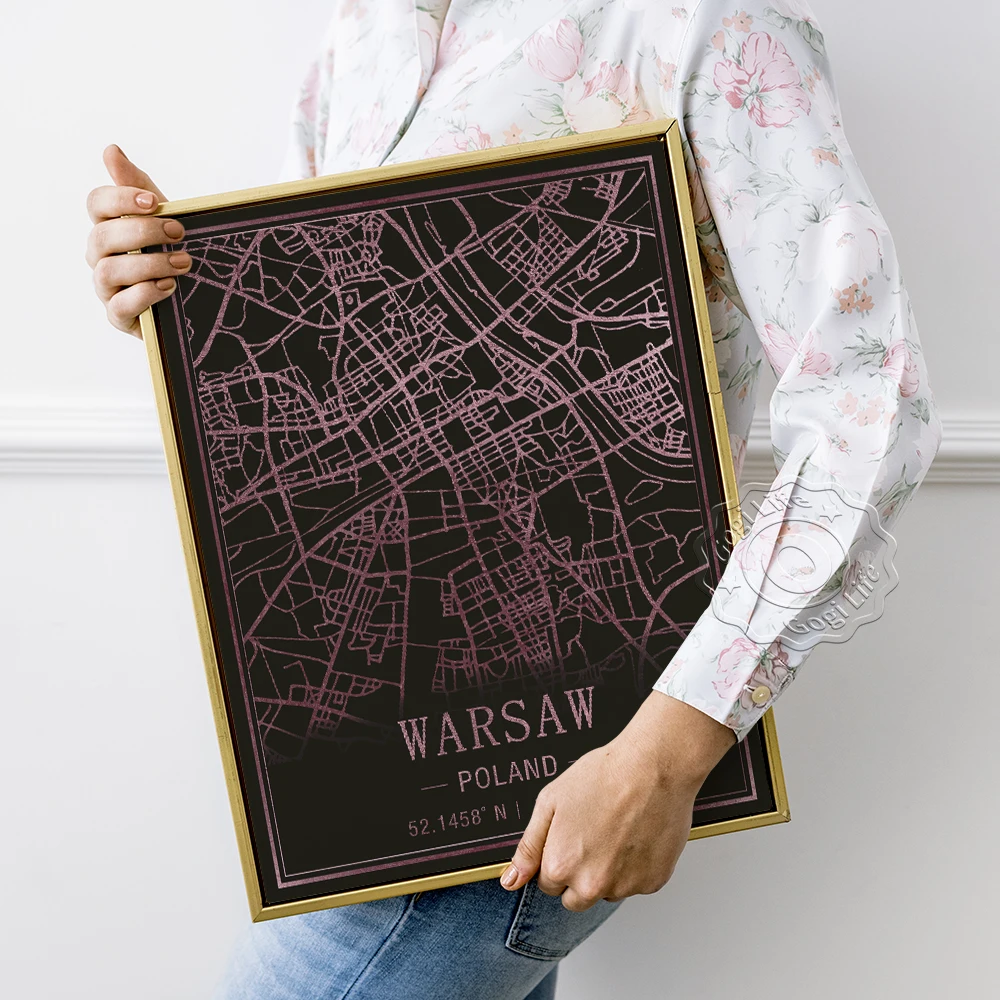 Креативный постер с изображением туристического города настенные