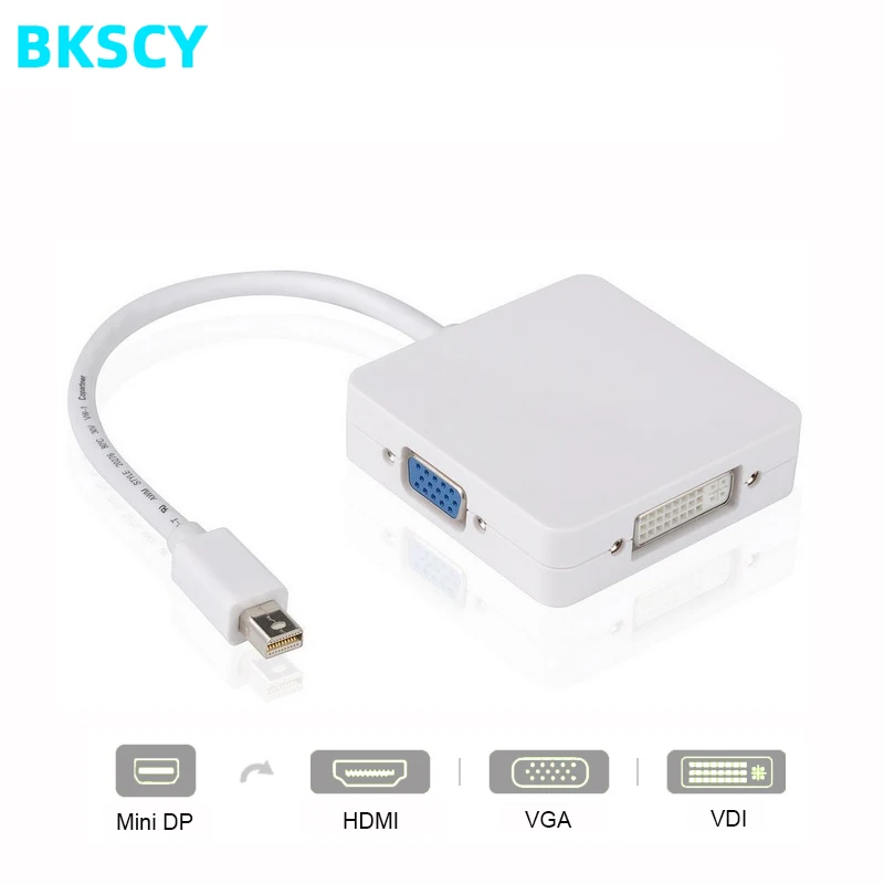 BKSCY Mini DP порт дисплея к HDMI совместимый DVI VGA Кабель адаптер для MacBook Pro Dp hdmi Vga Dvi