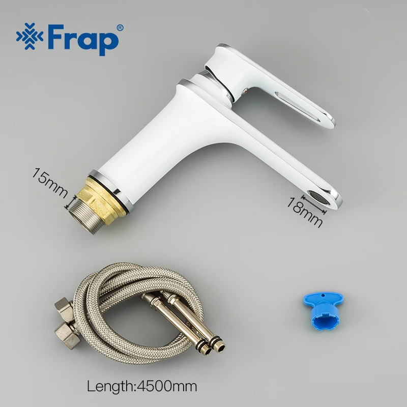 Смеситель для раковины Frap F1049 хромированный кран ванной комнаты холодной и