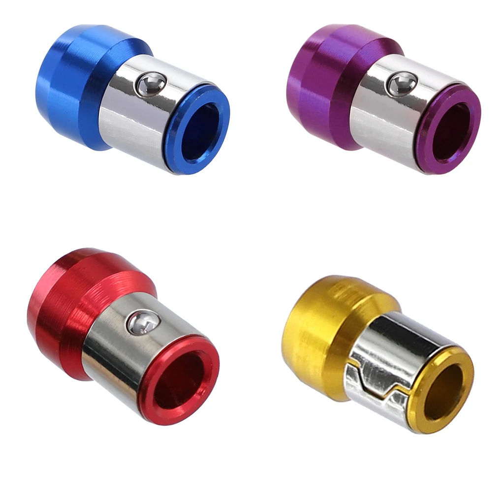 

NEW Magnetic Bit Holder Alloy Electric Magnetic Ring Screwdriver 1/4 Inch with Drill Bit Bar Extension Electric Screwdriver Bit