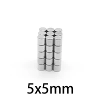 30 500pcs 5x5mm small round powerful magnet 5mmx5mm sheet neodymium magnet 55mm permanent ndfeb strong magnets 55