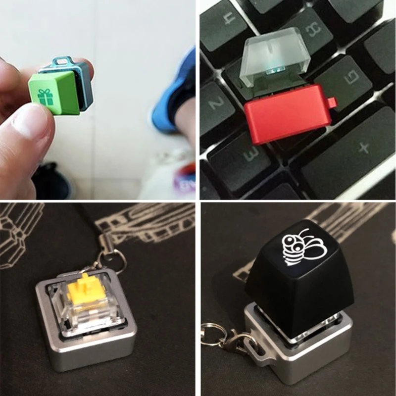 

Aluminum MX Switches Tester Base for Mechanical Keyboard Switches Keycap Toy