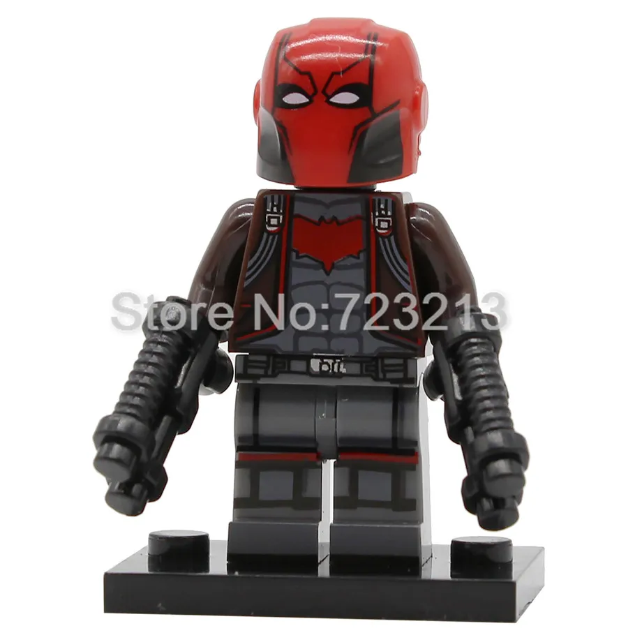 Red Hood Один супер герой X0227 Бейн Риддлер фигурка чучела Джокер яд плюща Пингвин Btgirl красный капюшон наборы Buidling блоки кирпичные игрушки - Цвет: Red Hood