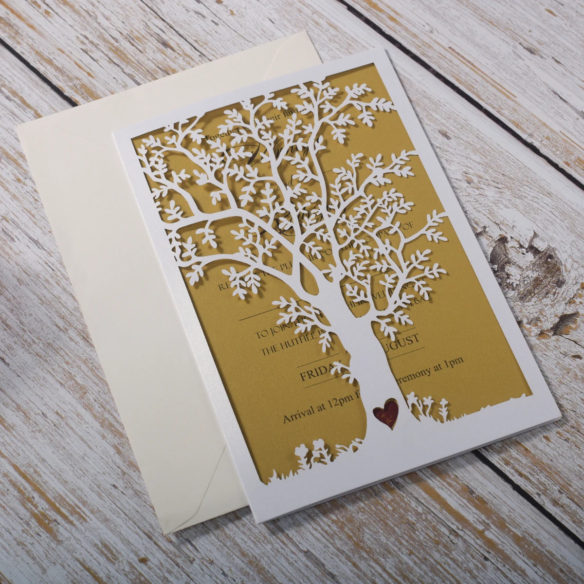 100 шт. в деревенском стиле лазерная резка дерева Свадебная Приглашения карты с