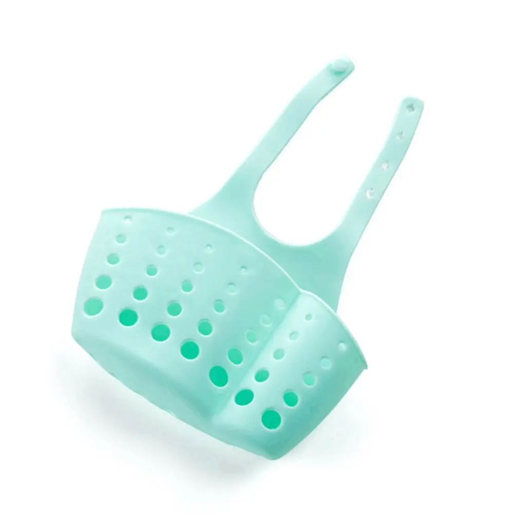 

Sink Shelf Soap Sponge Rack Kitchen Drain Holder Sink Holder Kitchen Portable Hanging Bag Basket household kitchen Storage Racks