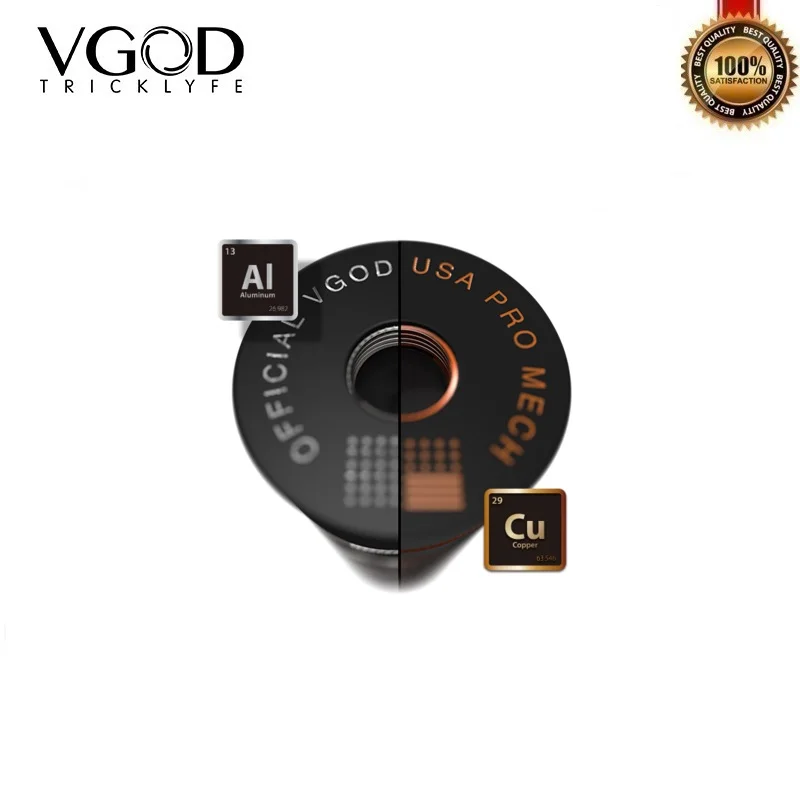 Оригинальный VGOD Pro Mech Mod механический мод питание от одного 18650 Batetery Hybrid 510 поток