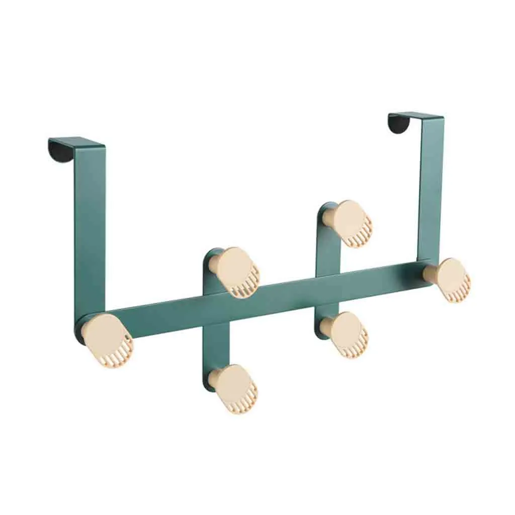 

Saingace Nordic door rear hook hanger Metal Over-The-Door storage Holder Hanging strong adhesive viscose coat hat hook drop ship