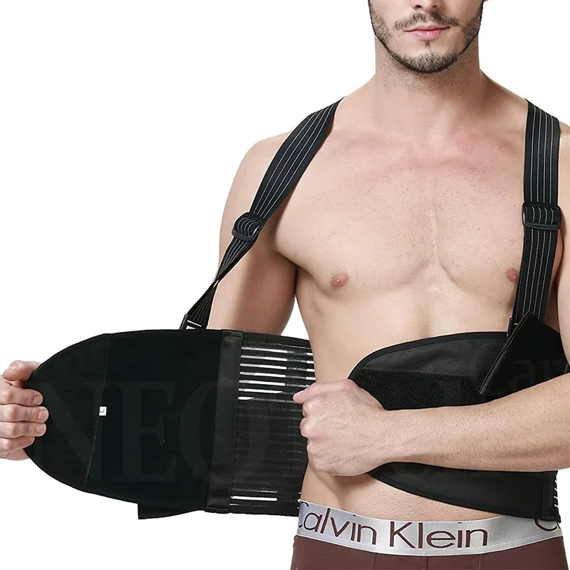 Подтяжки для спины мужчин регулируемые съемные плечевые ремни Поясничный