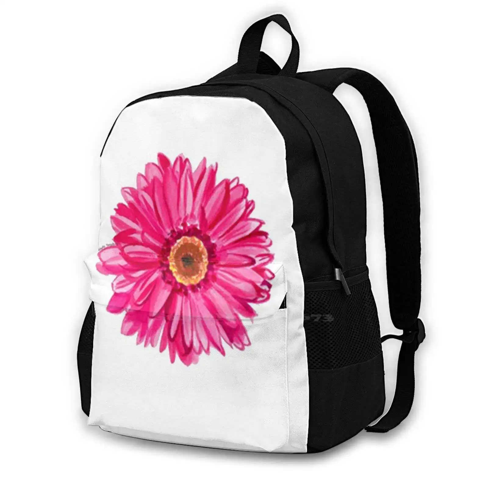 

Water Color Pink Floral Backpack For Student School Laptop Travel Bag Top Selling Cactus Cacti Plants Terrarium Tumblr Minimal