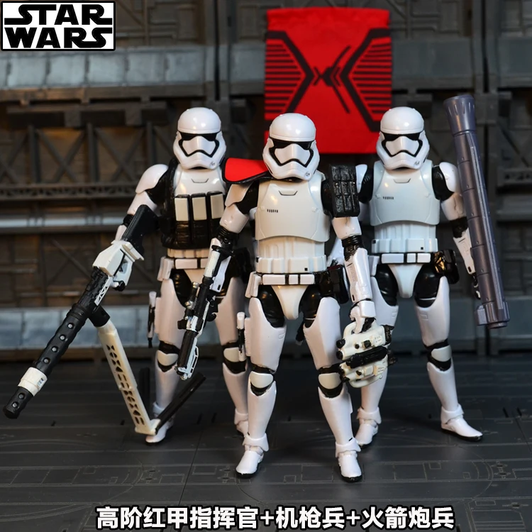 BANDAI Оригинальные Звездные войны Черный Самурай белый Солдат кукла Штурмовик