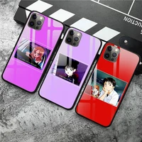 japanese anime love friend art phone case tempered glass for iphone 12 pro max mini 11 pro xr xs max 8 x 7 6s 6plus se 2020 case