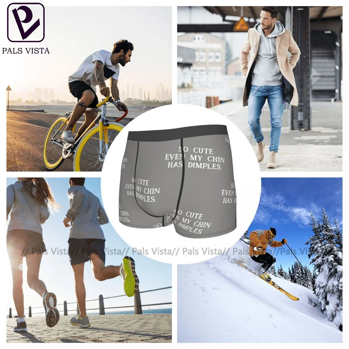 

Snow Underwear Hot Polyester Funny Trunk Male Pouch Customs Boxer Brief
