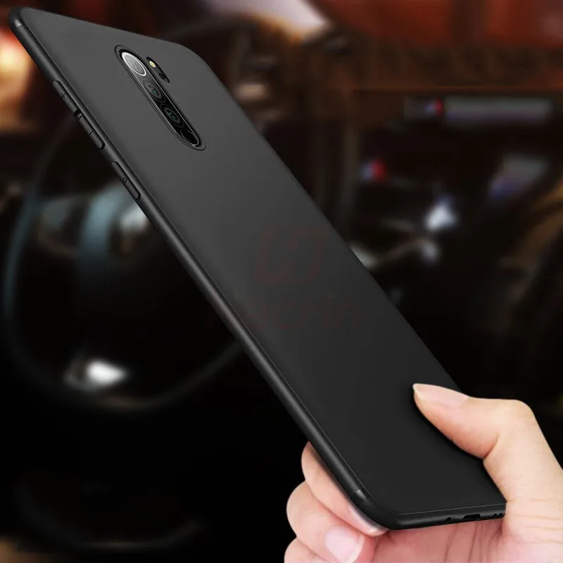 Hacrin Phone Case for Xiaomi Redmi Note 8 Anti-Fingerprint Bumper Cover Slim Frosted Matte Pro |