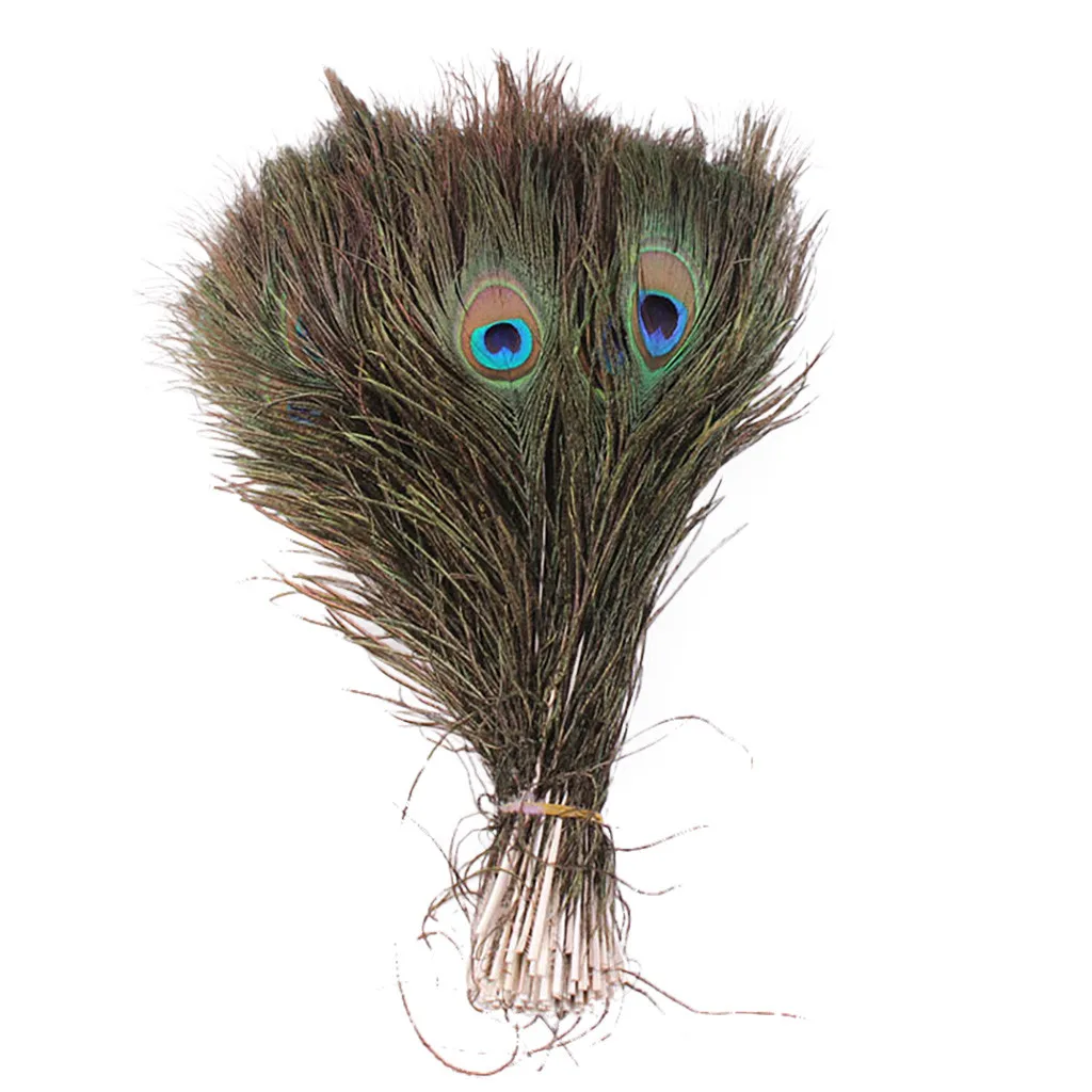 10 шт. натуральные перья из натурального Павлиньего хвоста поделки сделай сам 23-30