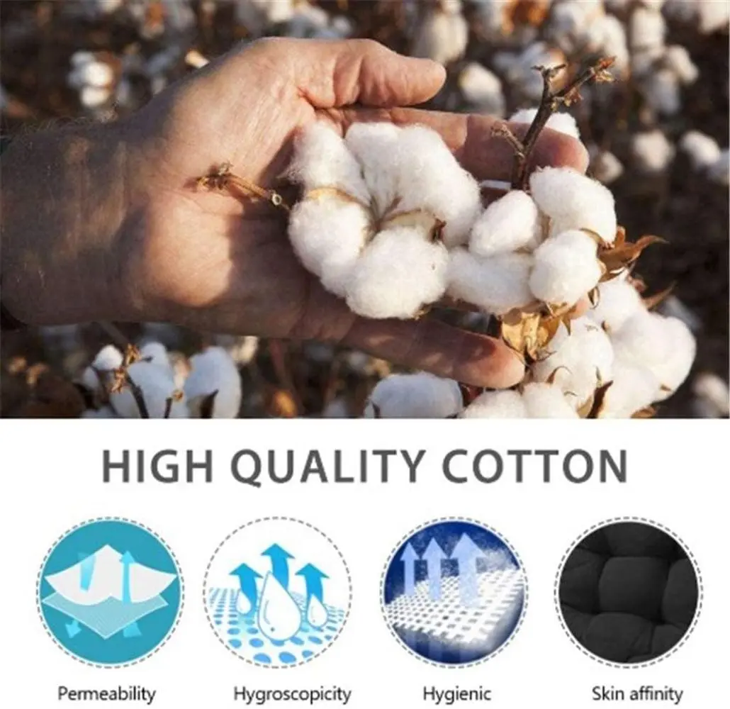 3 шт. хлопковая подушка на сиденье для сада | Дом и сад