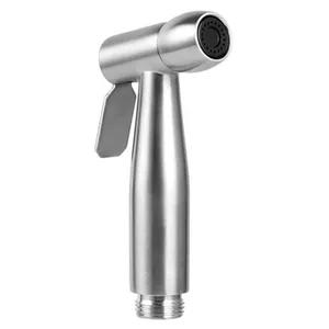 bathroom bidet faucet sprayer handheld toilet bidet stainless steel bidet chrome kitchen floor clean and toilet sprayer washing free global shipping