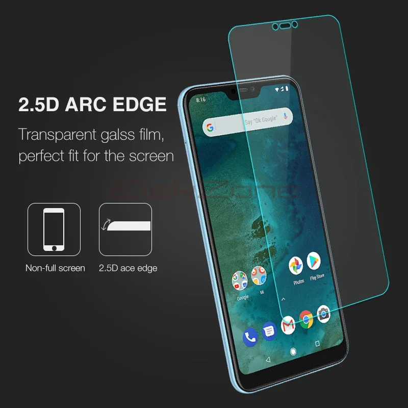 Закаленное стекло 9H с нанопокрытием для экрана телефона Xiaomi Mi A2 Lite Защитная