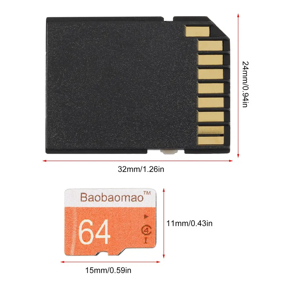 

64GB TF Flash Memory Card Ultrathin Secure Digital Memory Card With Adapter High Speed TF Card for Camera Phone