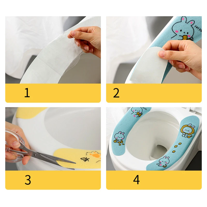 1 пара зимняя фланелевая мягкая подкладка для унитаза | Дом и сад