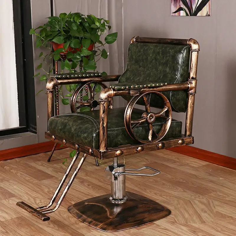 MODEL A Schoonheidssalon Mueble Stoelen cappersstoelen Barbeiro Hair Sedie De Belleza Sedia Cadeira Salon Barbearia Silla парикмахерское кресло - Цвет: MODEL A