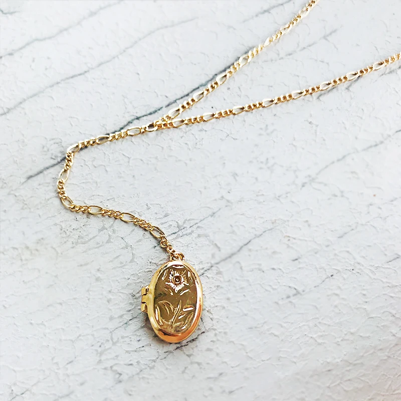 Cpop Новое модное креативное карманное ожерелье с розовыми часами золотая цепочка