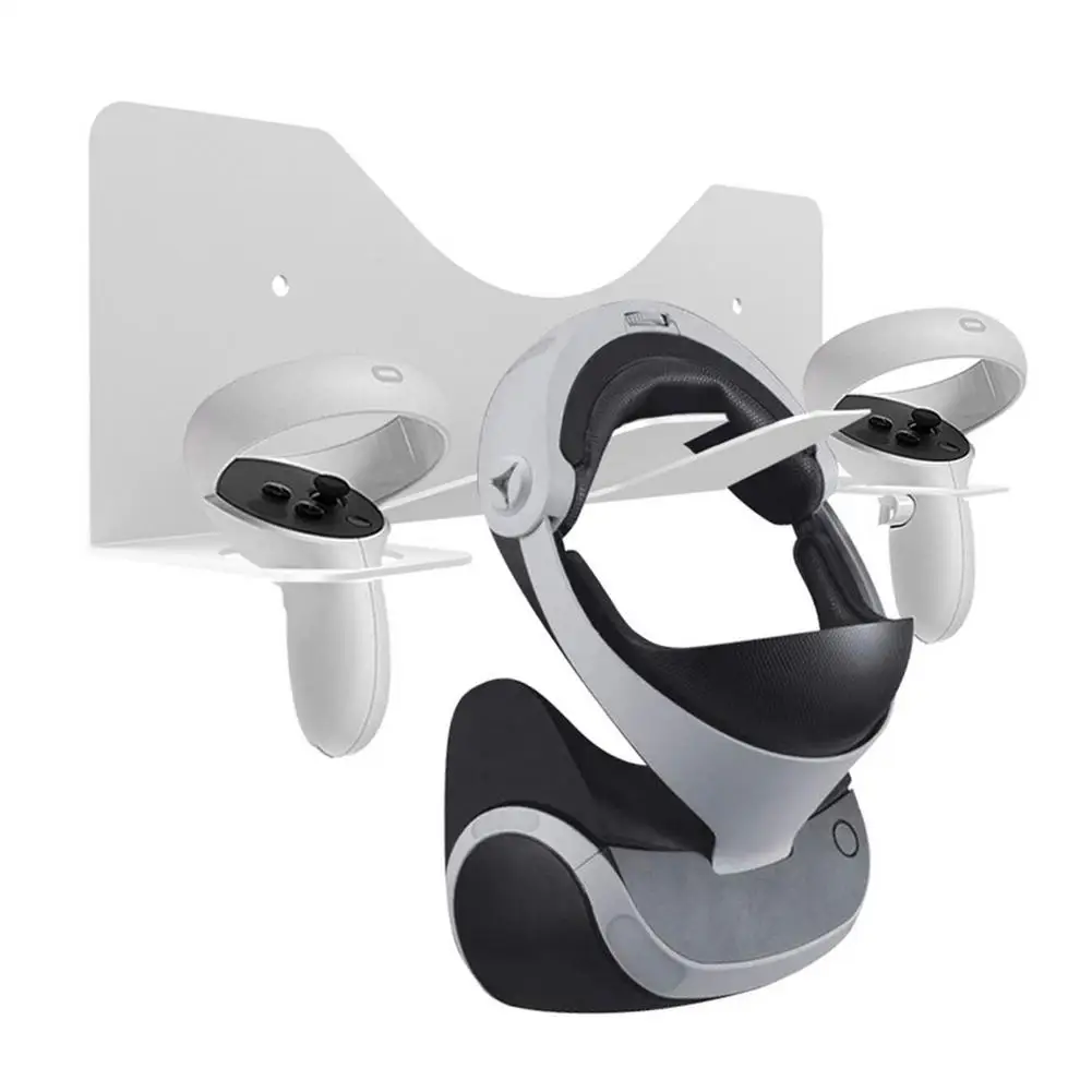 Металлический Настенный Держатель для гарнитуры VR подставка с крючком полка