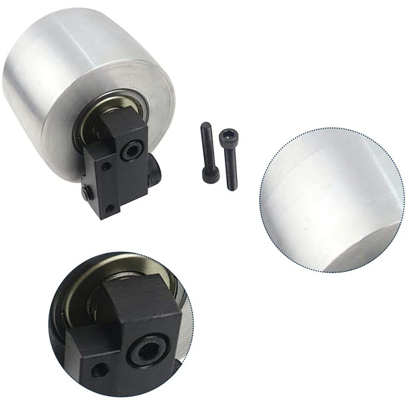 

Belt Grinder Wheel Durable Aluminum Alloy 6301 Bearing Driving Wheel for Sanding Machine Woodworking Diy Tool