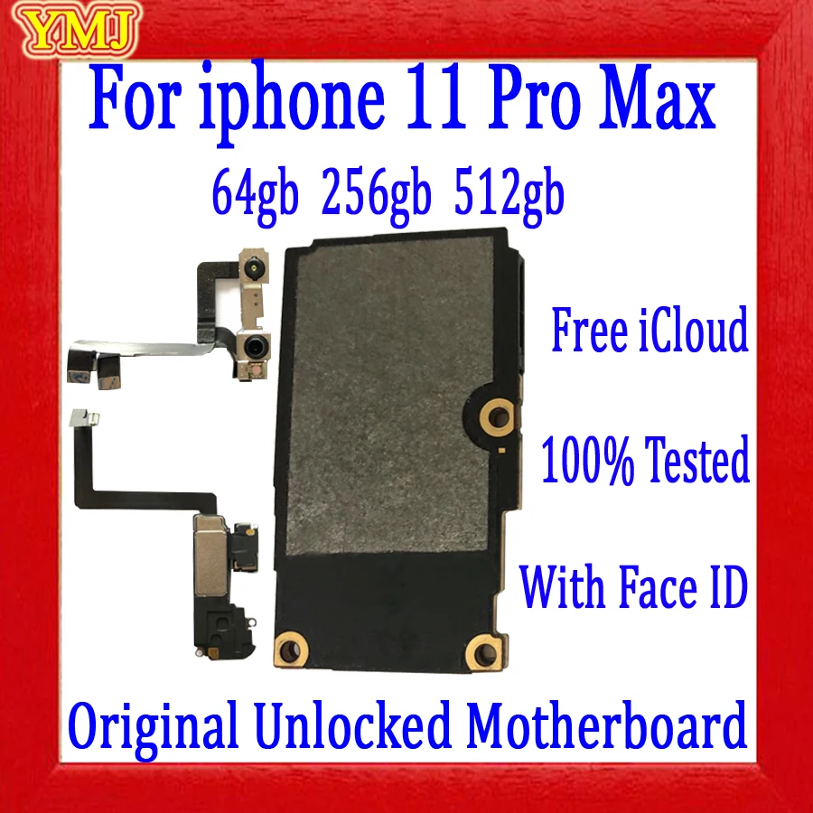 Хорошо протестированная материнская плата для iPhone 11 pro Max с/без Face ID оригинальная