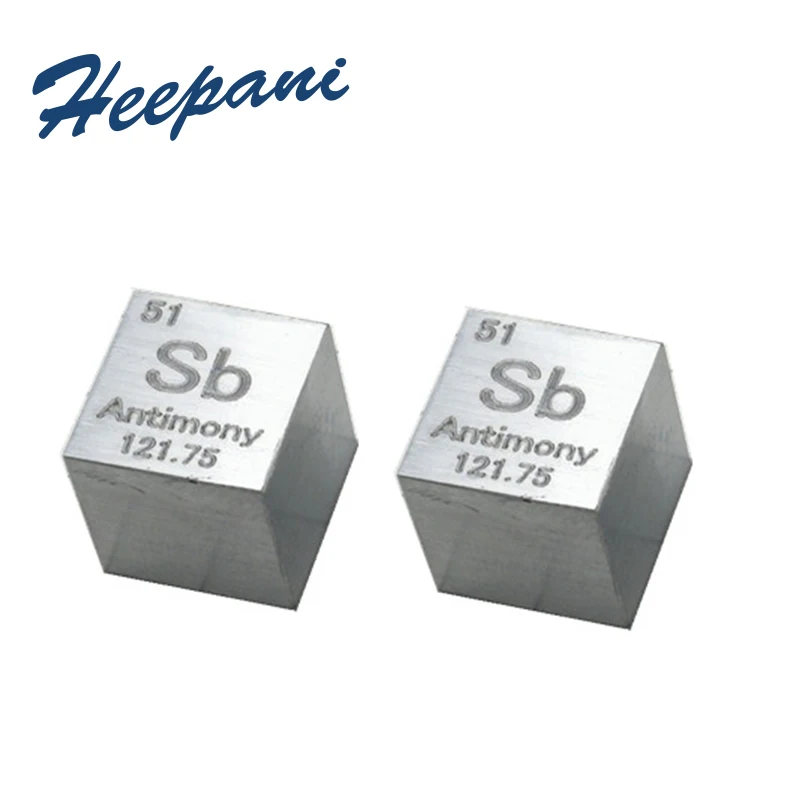 Бесплатная доставка сурьмы Sb плотность металла куб 99.9% чистоты 10 мм резной