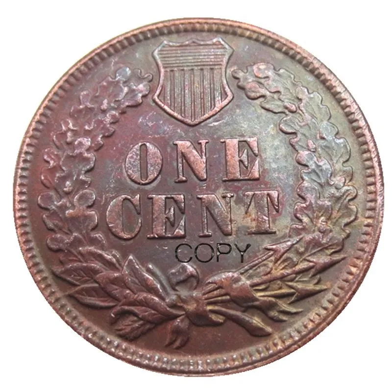 Хобо никель США (07) 1909 индийский Пенни Череп Зомби Скелет ручная резьба копия