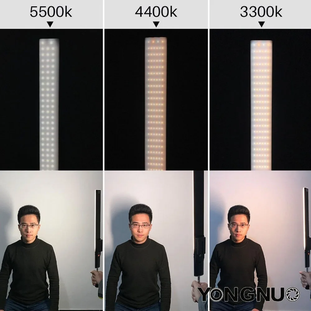 YONGNUO YN360S 3200 K-5500 K ручной светодиодный светильник со льдом для видеосъемки с
