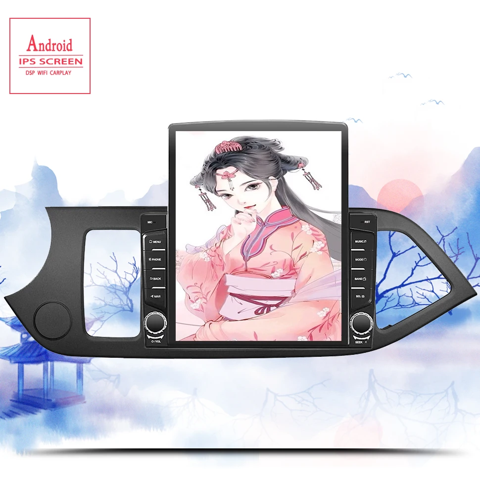 Автомагнитола для KIA PICANTO Morning 2011 2012 2013 2014 9 дюймов IPS Android 10 0|Автомагнитолы| |