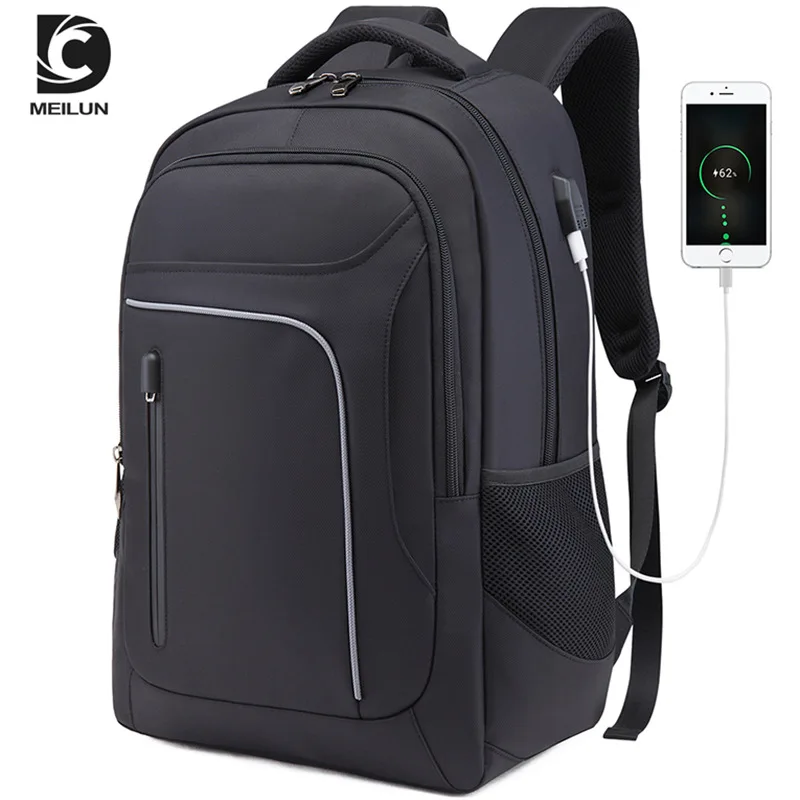 

Dc.MeiLun New Laptop Backpack Mens Male Backpacks Business Notebook Waterproof Backpack USB Charging Bags Backpack