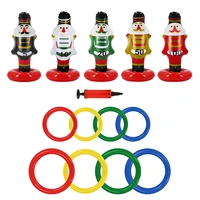 inflatable pool toys ring toss game toy durable nutcracks christmas party game holiday outdoor fun throwing game toys candid