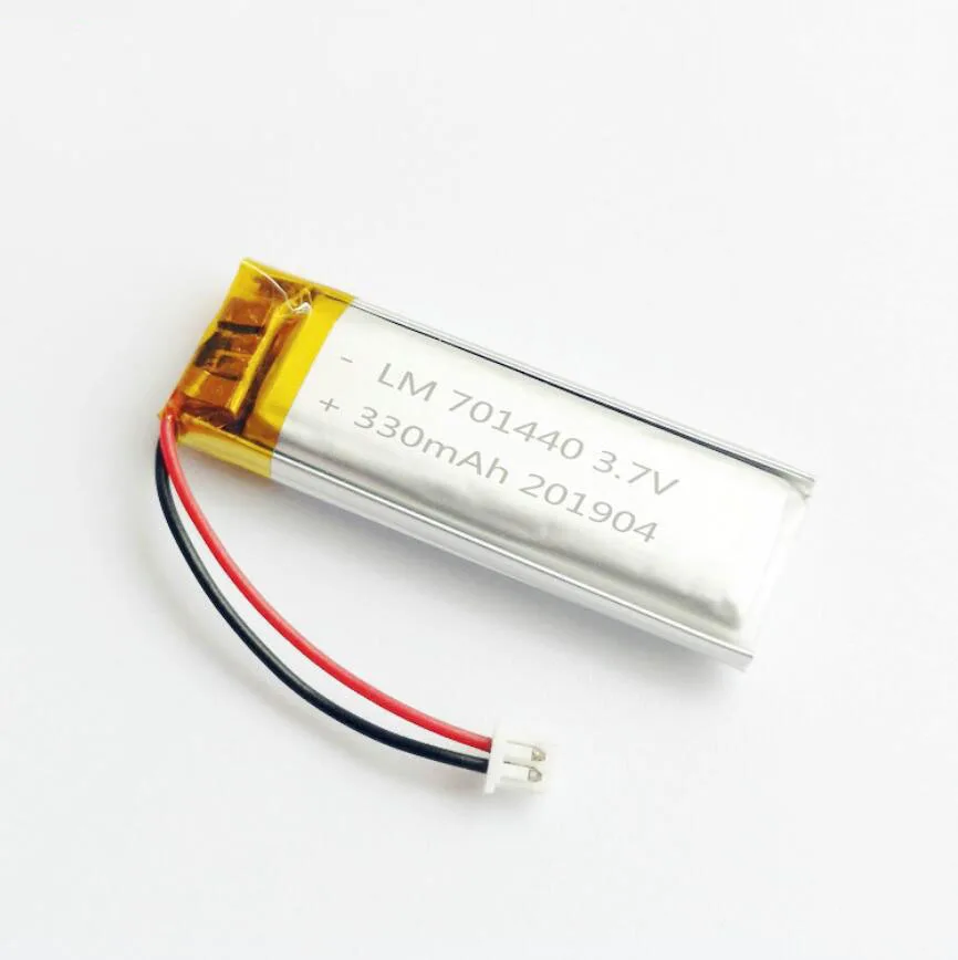 

20pcs 3.7V 330mah 701440 Lithium Polymer ion Battery 2.0mm JST Connector