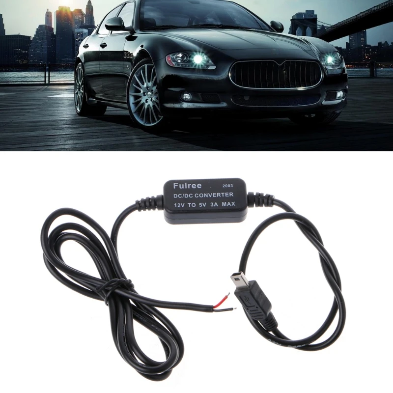 Автомобильное зарядное устройство с выходом Mini USB 12 В в 5 3 А преобразователь
