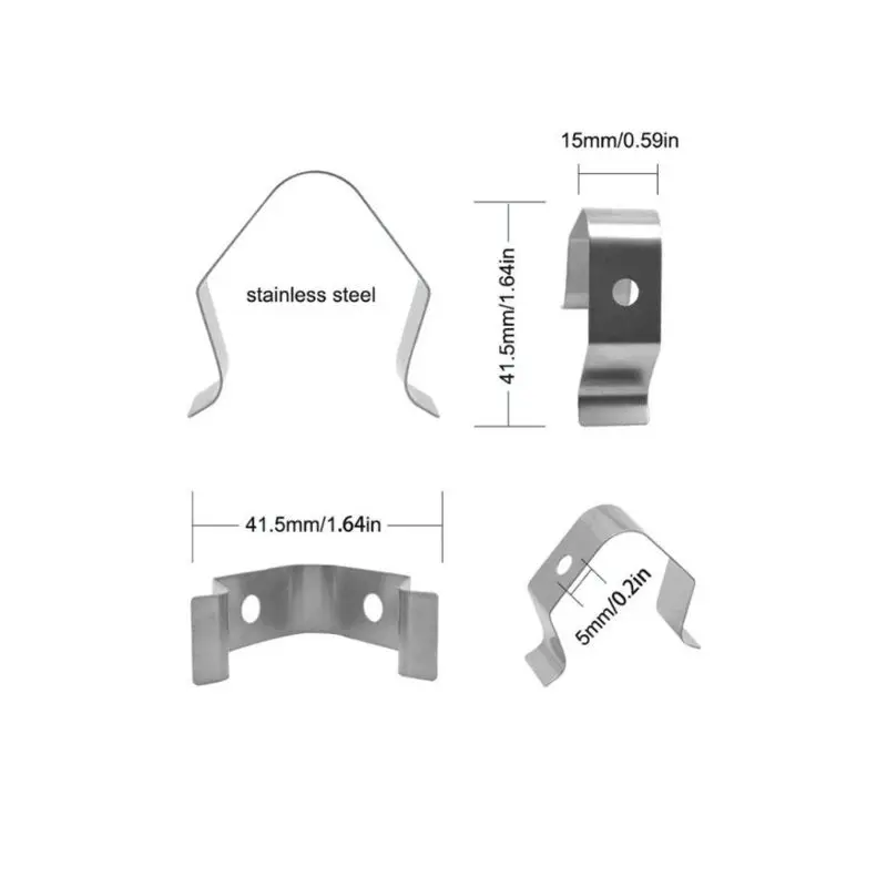 

2pcs/set Barbeque Thermometer Probe Clip Holder Anti Rust Scald Preventing Smoker Holding BBQ Grills Meat Temperature K