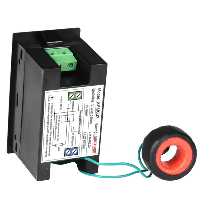 AC80 300V/AC300 450V 100A ЖК цифровой дисплей Вольтметр Электрический счетчик энергии