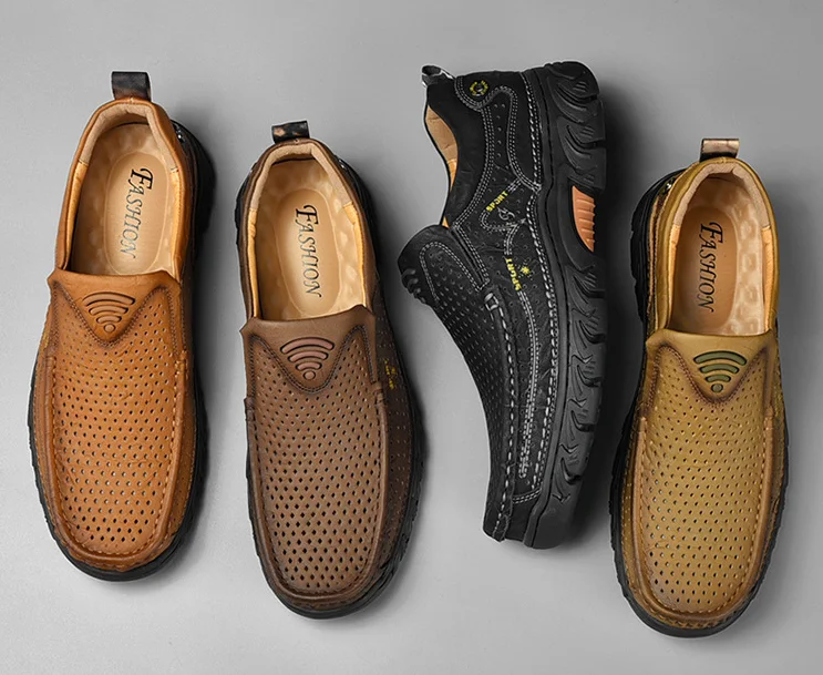 

New Arrival Casual Shoes Trend Large Size Leather Men's Shoes Fashion Heightening Casual Leather Shoes