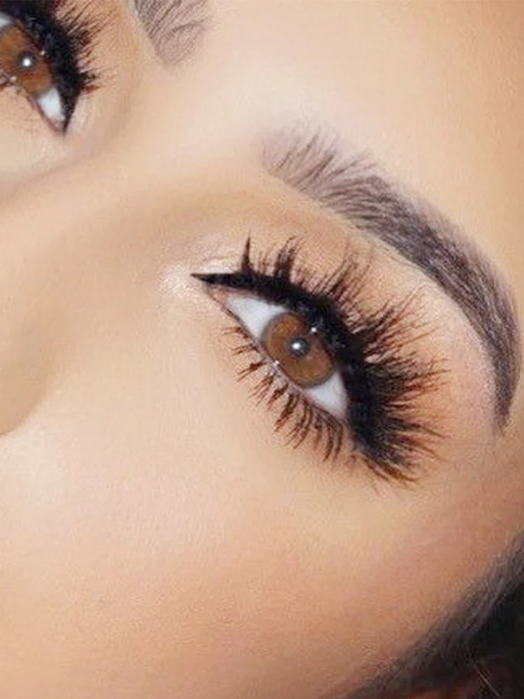 5/10 Pairs Thick 3D Mink Eye Lashes For Woman Drop Shipping Black 15-25mm Long Eyelash Cheap False Eyelashes 2020 New lashes | Красота и