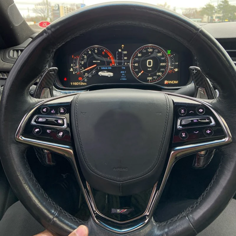 T-Carbon Steering Wheel Paddle Shifter Extension for Cadillac XTS XT5 ATS ATS-L 40T 28T Shift | Автомобили и мотоциклы