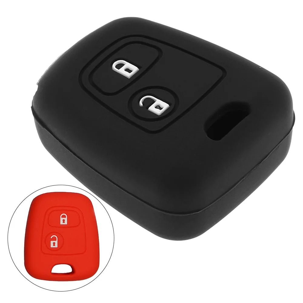 Силиконовый держатель для автомобильных ключей с 2 кнопками Citroen c4 c5 Berlingo Picasso Xsara