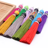 3pcs 10 7cm high quality handmade for bookmark long silk tassel diy home clothing craft jewelry pendant decoration accessories