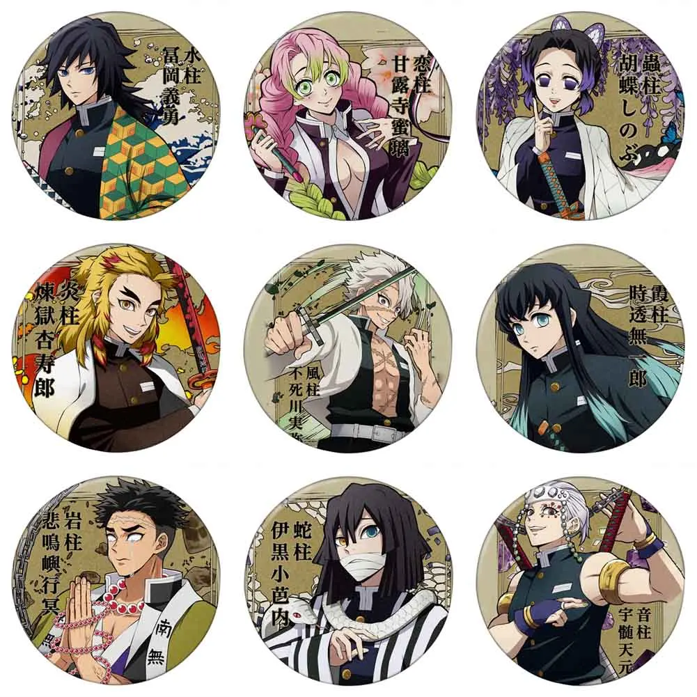 Демон убийца Kimetsu без Yaiba Значки для косплея брошь на застежке камадо Tanjirou значок
