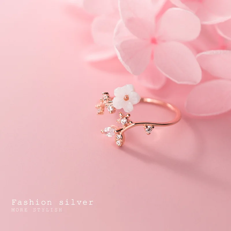 В богемном стиле дизайн натуральная основа цветок открытый палец кольцо для